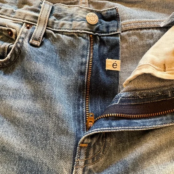 ÉTICA Rhea Midrise Straight Crop - Still Water Jeans Size 25